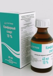 Камфорный спирт р-р д/наружн. прим. [спирт.] 10% 40 мл 1 шт.